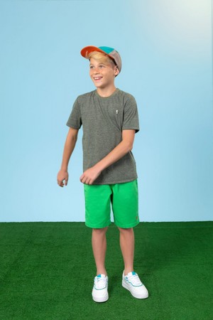 5233023 BERMUDA SARJA PAPELADA COM ELASTANO GRAMA ONDA MARINHA VERDE