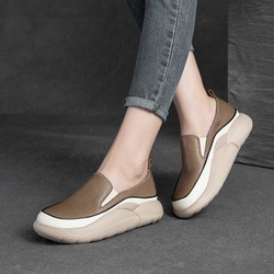 Sapato Mocassim Ortopédico Antiderrapante em Couro | Leila