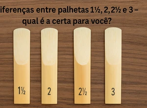 Diferenças entre Palhetas 1½, 2, 2½ e 3 – Qual é a Certa Para Você?