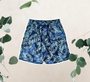 SHORT MASCULINO 47964 PULLA BULLA PRETO FOLHAGEM