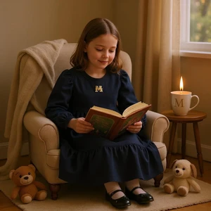 VESTIDO PLUSH MARIAS MANGA LONGA PRETO MOMI J5520