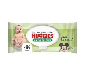 Toalhas Umedecidas Higiene Superior c/ 48 unidades - Huggies