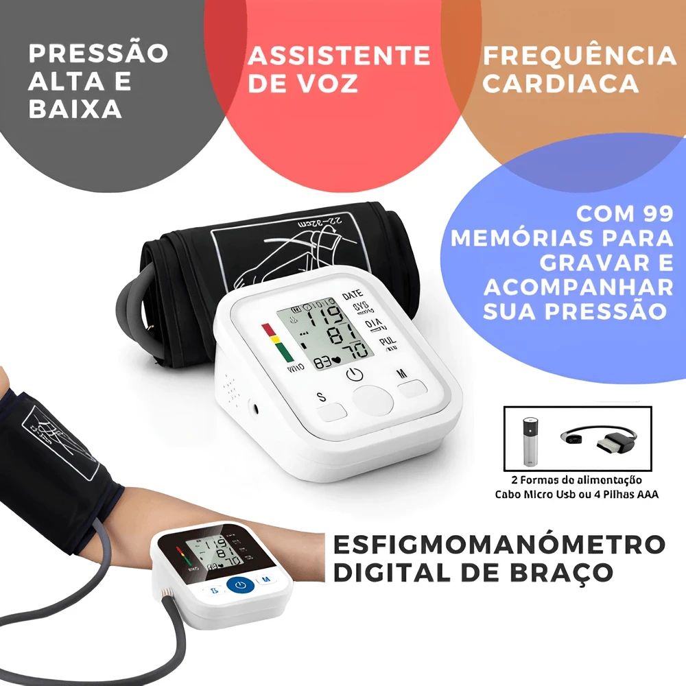 Aparelho Medidor de Pressão Arterial Digital