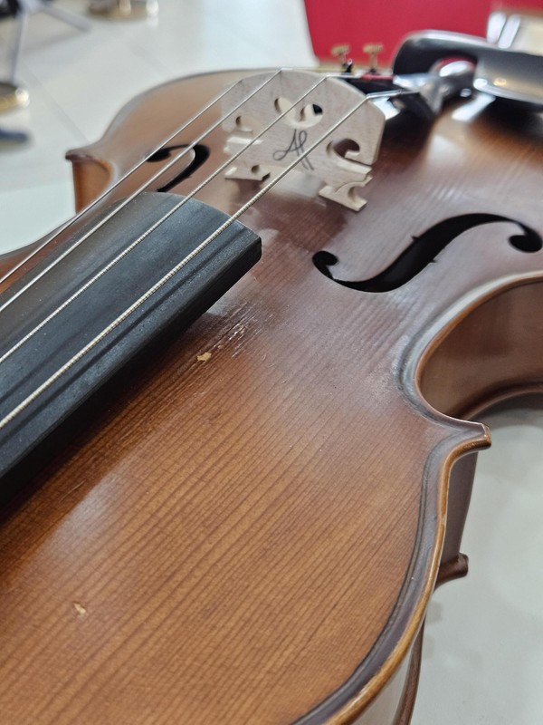 Viola de arco Eagle 42cm usada, ajustada (Som Encorpado) + Estojo e Arco!