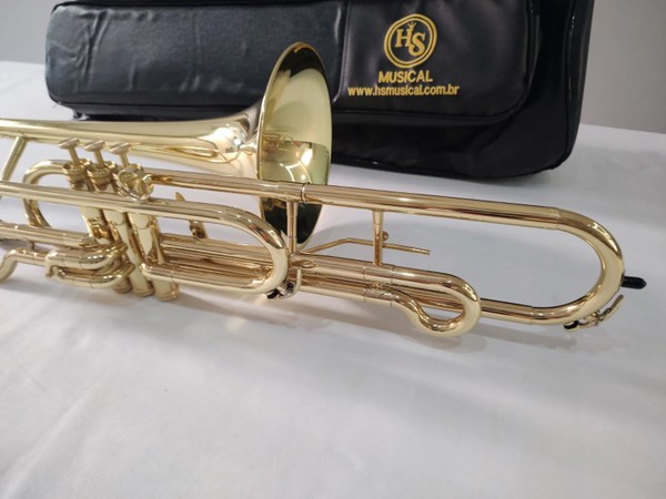 (Sib) Trombone Curto HS S761 Sib - Profissional - laqueado
