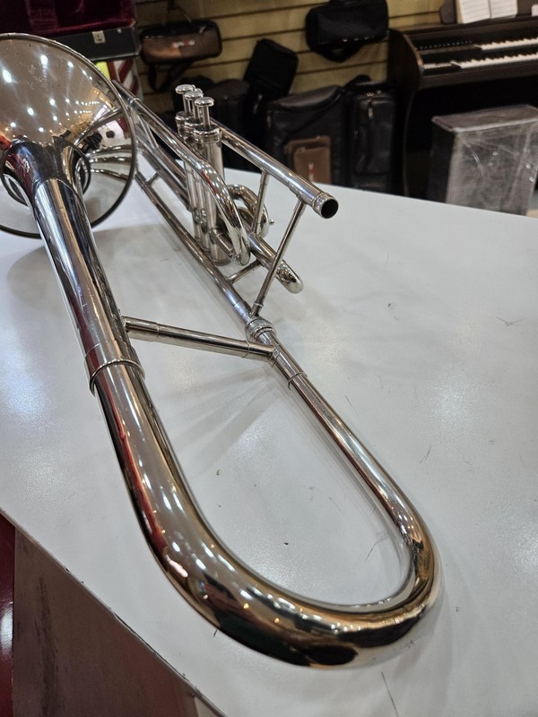 (Dó) Trombone Weril Senior Curto Niquelado Usado/Revisado FÁ-SOL-LÁ!