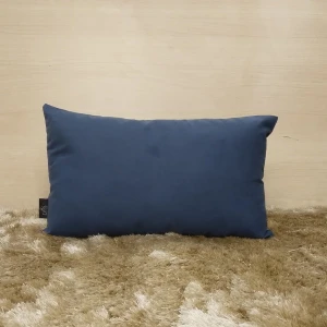 CAPA DE ALMOFADA SUEDE LISO 30 X 50 - AZUL MARINHO
