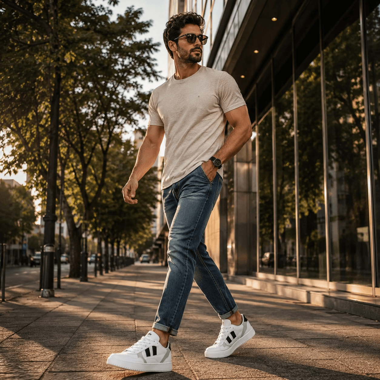 T&ecirc;nis casual urbano masculino Ferr Rayon R35 confort&aacute;vel para caminhada e uso di&aacute;rio
