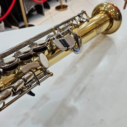 Sax Soprano Eagle SP 502 Sib - seminovo - laqueado com chaves niqueladas