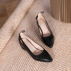 Sapato de Salto em Couro | Conforto Plus | Laís