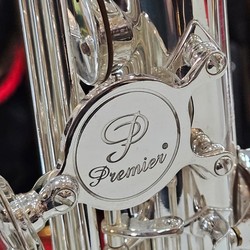 Sax Alto Profissional da Premier PAS-761 todo prata seminovo
