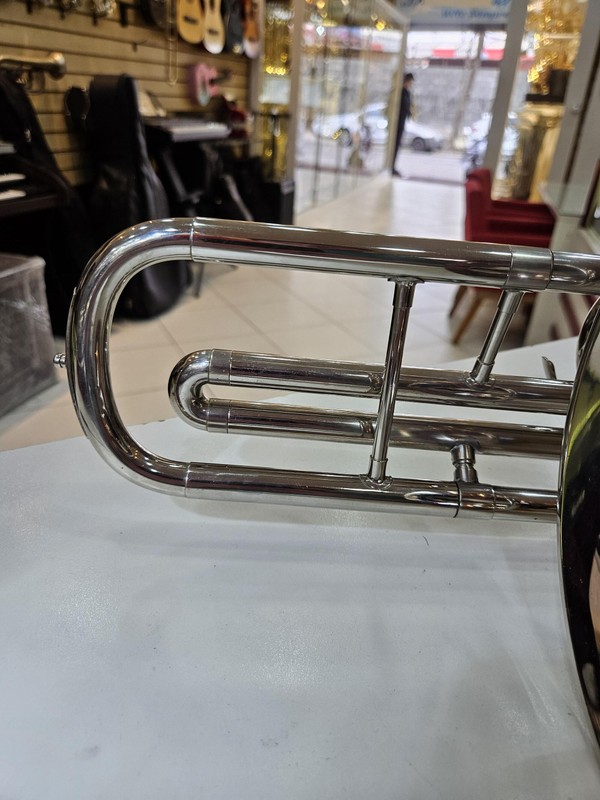 (Dó) Trombone Weril Senior Curto Niquelado Usado/Revisado FÁ-SOL-LÁ!