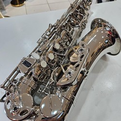 Sax Alto Eagle Niquelado Seminovo + Acessórios