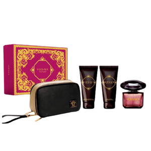 Conjunto Versace Crystal Noir Eau de Toilette 90 ml + Shower Gel 100 ml + Body Lotion 100 ml 