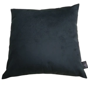 CAPA DE ALMOFADA SUEDE LISO 43 x 43 - PRETO