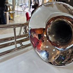 (Dó) Trombone Weril Curto Niquelado Usado/Revisado FÁ-SOL-LÁ!