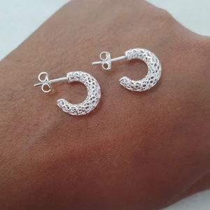 Brinco Coração P Vazado Prata