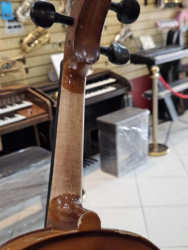 Viola de arco Eagle 42cm usada, ajustada (Som Encorpado) + Estojo e Arco!