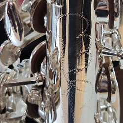 Sax Alto Profissional da Premier PAS-761 todo prata seminovo