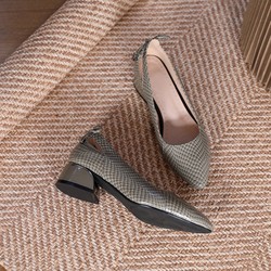 Sapato de Salto em Couro | Conforto Plus | Laís