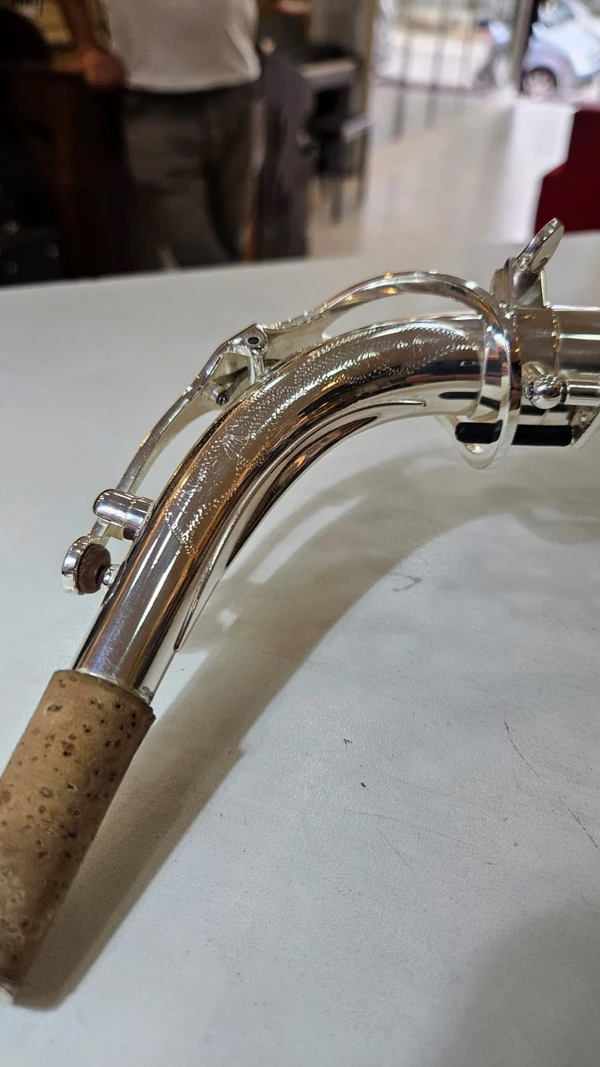 Sax Alto Profissional da Premier PAS-761 todo prata seminovo