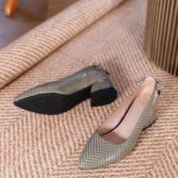 Sapato de Salto em Couro | Conforto Plus | Laís