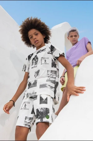 T-SHIRT MALHA BOTONE ESTAMPA FRONTAL RICCO - 5155