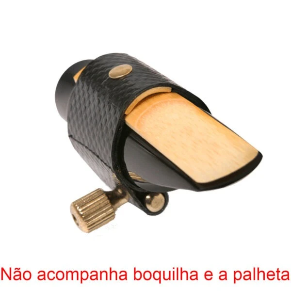 Abraçadeira de couro e cobre boquilha – Free Sax