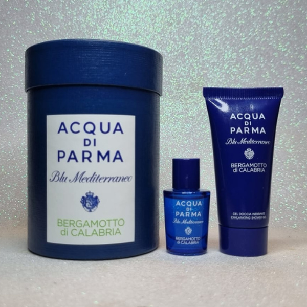 Miniatura Acqua di Parma Blu Mediterraneo Bergamotto Di Calabria Eau de Toilette 5 ml  + Gel de Banho 20 ml 