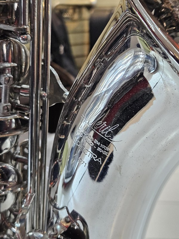 Sax Tenor Weril Spectra A971 Niquelado Usado Revisado 