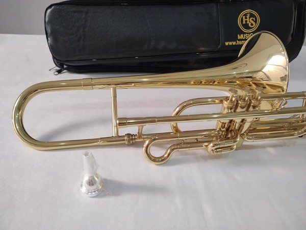 (Sib) Trombone Curto HS S761 Sib - Profissional - laqueado