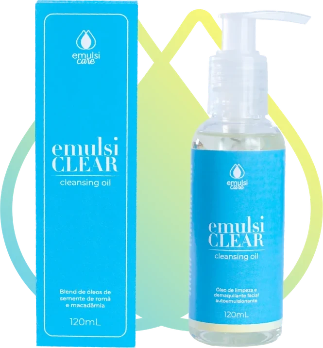 Caixa e frasco do EmulsiClear Cleansing Oil 120 mL