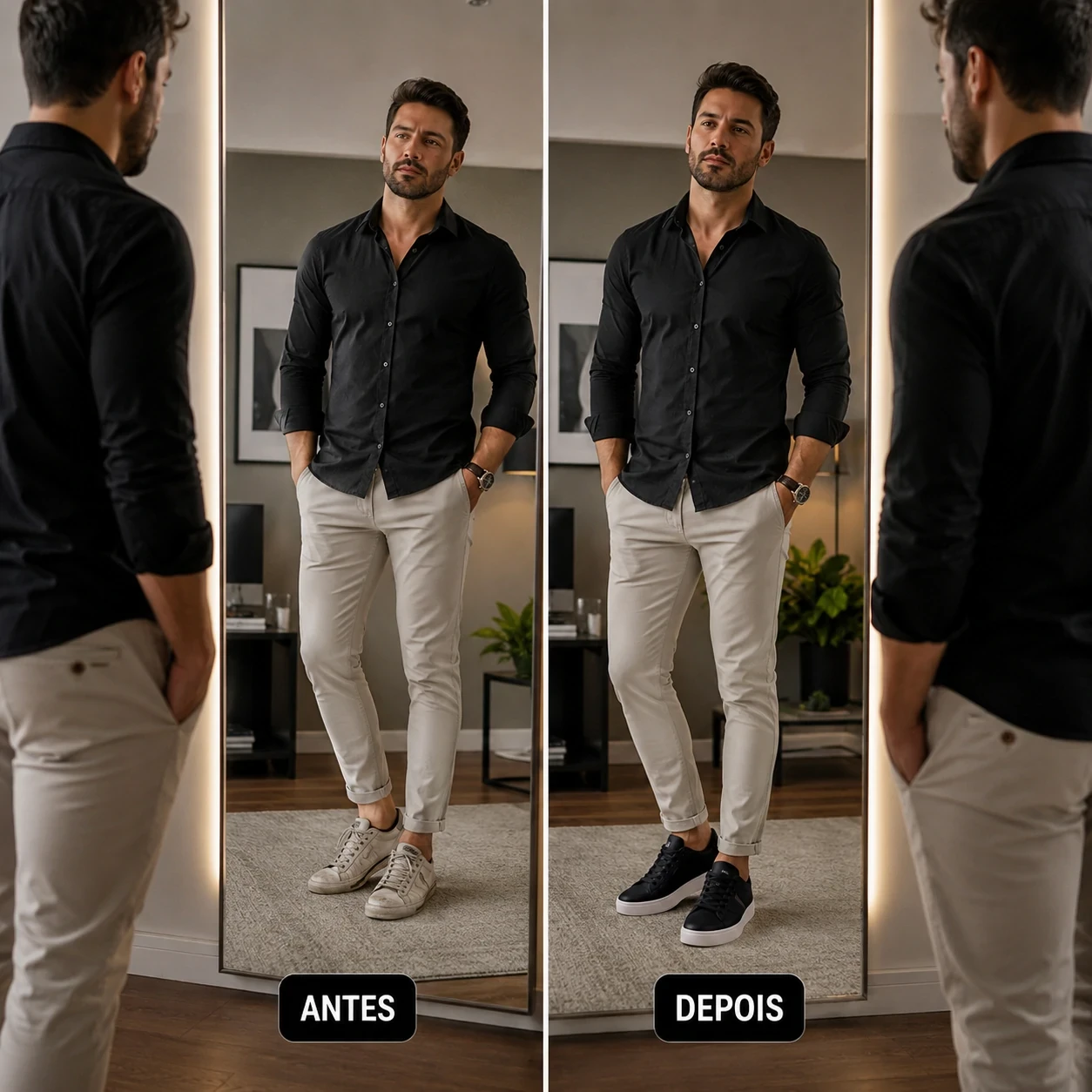 T&ecirc;nis Casual Rayon R21 Ferr Caf&eacute; Masculino com design moderno e acabamento premium