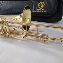 (Sib) Trombone Curto HS S761 Sib - Profissional - laqueado
