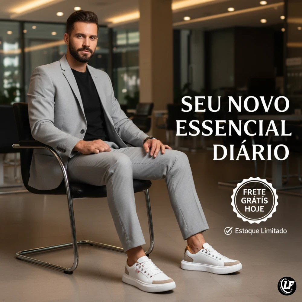 T&ecirc;nis Casual Masculino Liverpool Ferr Caramelo