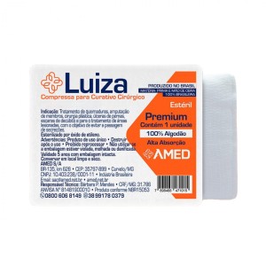 Compressa para Curativo Cirúrgico Luiza - 15 cm x 60 cm - Amed
