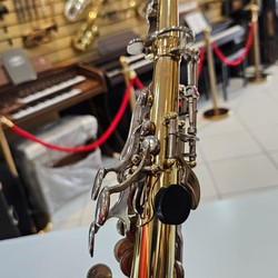 Sax Soprano Eagle SP 502 Sib - seminovo - laqueado com chaves niqueladas