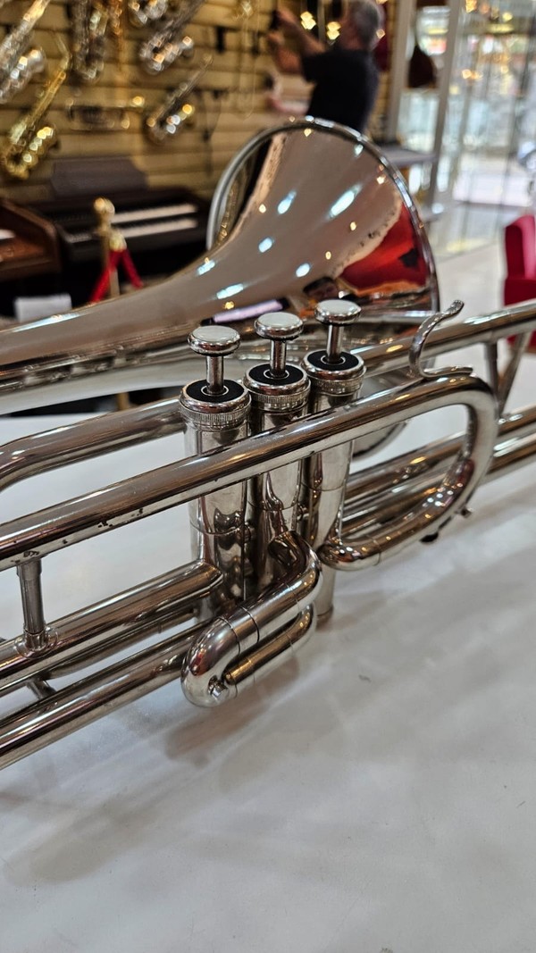 (Dó) Trombone Weril Curto Niquelado Usado/Revisado FÁ-SOL-LÁ!