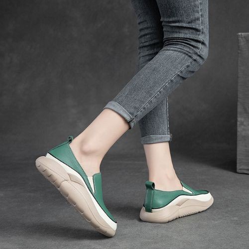 Sapato Mocassim Ortopédico Antiderrapante em Couro | Leila