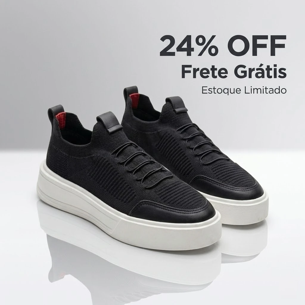 T&ecirc;nis casual masculino Ferr dispon&iacute;vel nas cores preto azul off white terracota cinza caf&eacute;