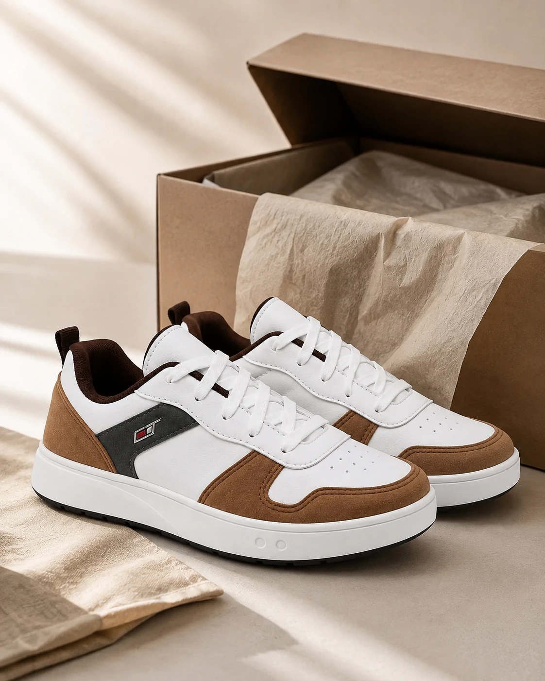T&ecirc;nis casual masculino Walker Ferr combinado com roupas sociais e casuais