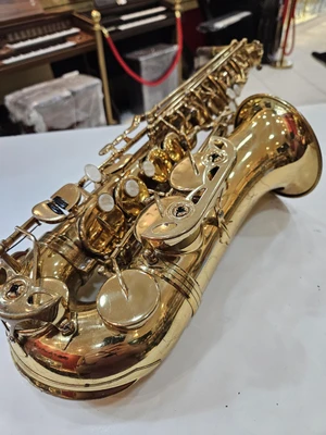 Sax Alto Hofma HSA400 Laqueado usado (Desgastes no banho)