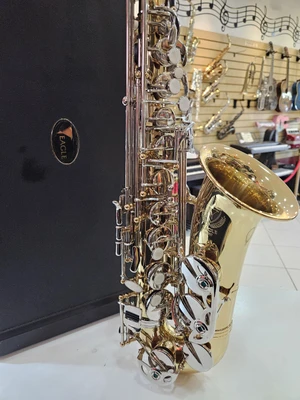 Sax Alto Eagle SA 500 Laqueado com Niquelado - Seminovo