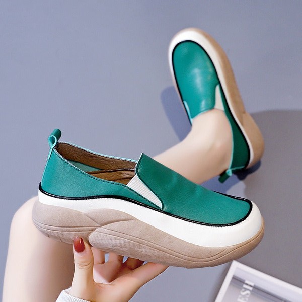 Sapato Mocassim Ortopédico Antiderrapante em Couro | Leila