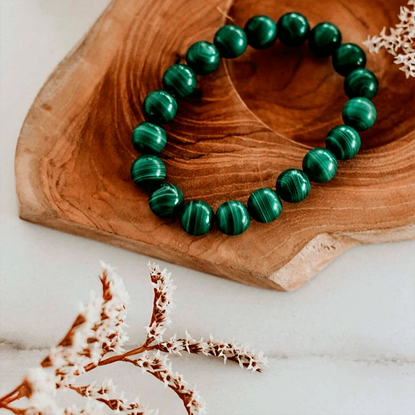 green crystal bracelet