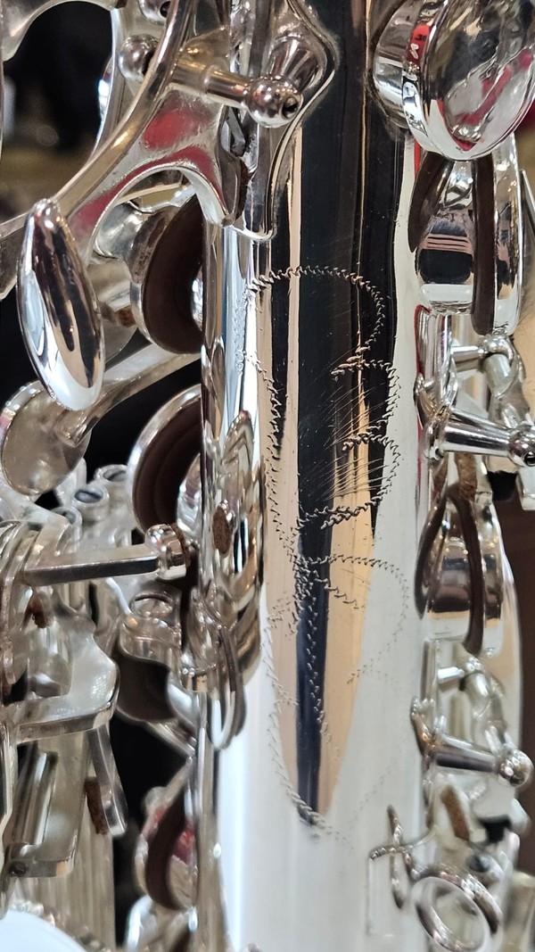 Sax Alto Profissional da Premier PAS-761 todo prata seminovo