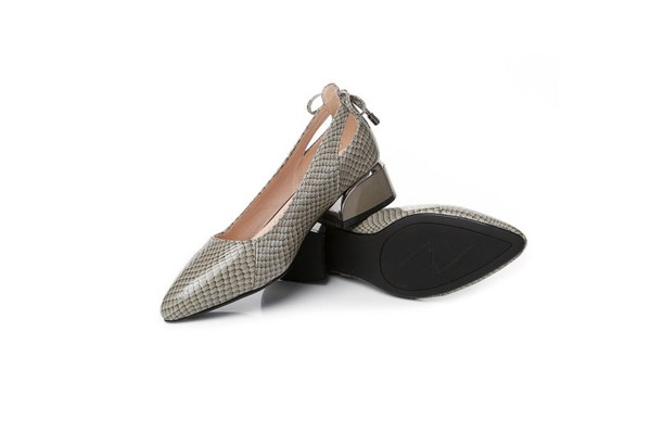 Sapato de Salto em Couro | Conforto Plus | Laís