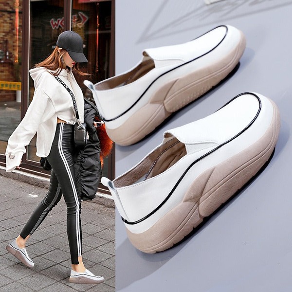 Sapato Mocassim Ortopédico Antiderrapante em Couro | Leila