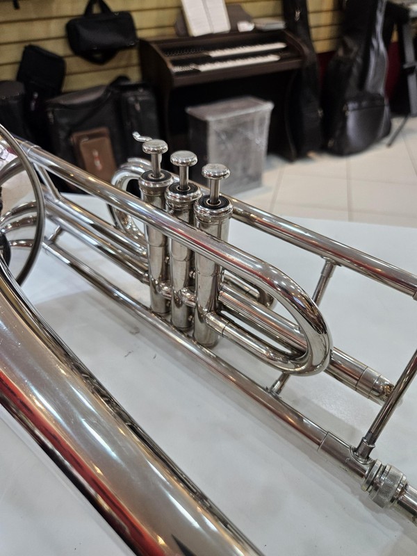 (Dó) Trombone Weril Senior Curto Niquelado Usado/Revisado FÁ-SOL-LÁ!