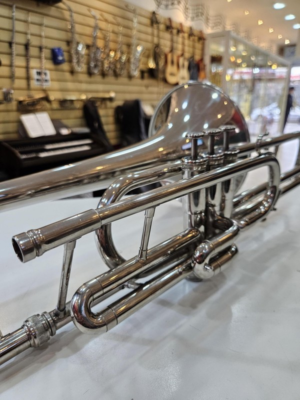 (Dó) Trombone Weril Senior Curto Niquelado Usado/Revisado FÁ-SOL-LÁ!